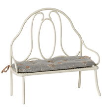 Maileg Miniature Vintage Bænk - Kanin/Harer - Råhvid Maileg Miniature Vintage Bænk - Kanin/Harer - Råhvid