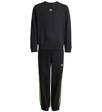 adidas Originals Sweatsæt  - Crew - Sort/Siggnr adidas Originals Sweatsæt  - Crew - Sort/Siggnr