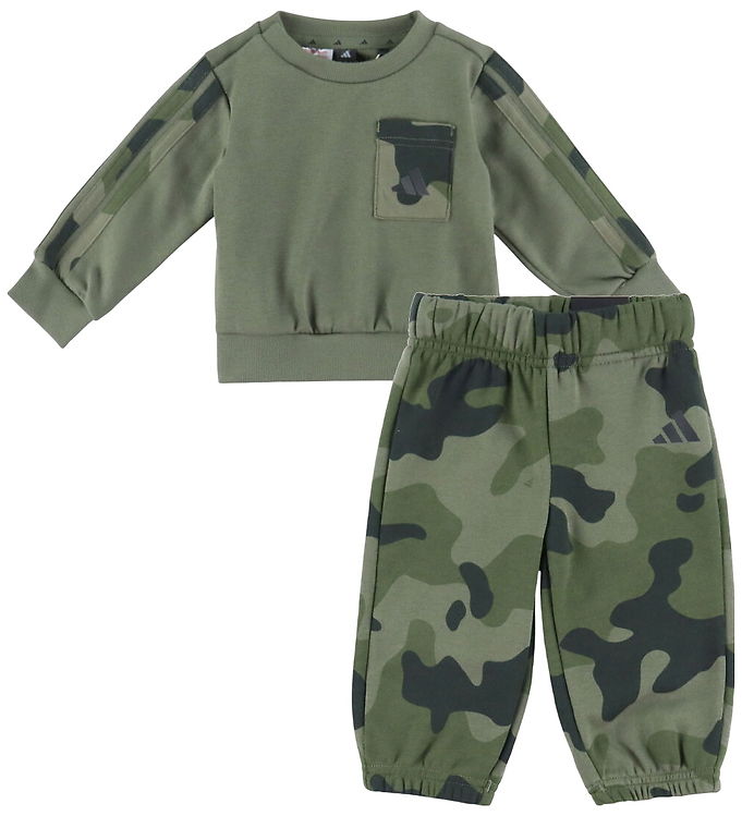 adidas Performance Sweatsæt - Inf Camo - Olistr/Sort