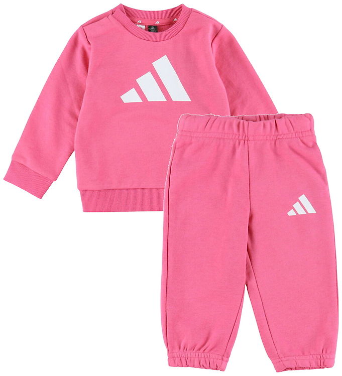 adidas Performance Sweatsæt - I BL FT JOG - Pnkfus/Hvid