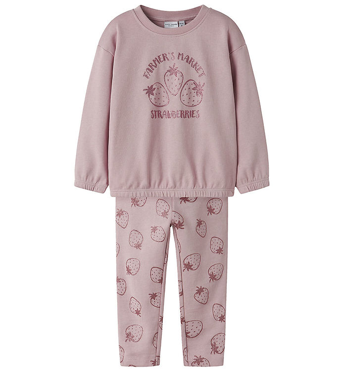 Name It Sweatsæt - NmfViluba - Burnished Lilac/Burnished Lilac