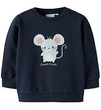Name It Sweatshirt - NbfVrillie - Navy Blazer/Mouse Name It Sweatshirt - NbfVrillie - Navy Blazer/Mouse
