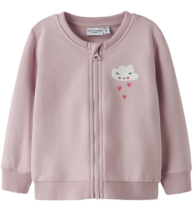 Name It Cardigan - NbfVrillie - Burnished Lilac/Cloud