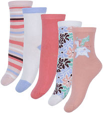 Name It Strømper - 5-Pak - NmfVinni - Bright White/Floral AOP Name It Strømper - 5-Pak - NmfVinni - Bright White/Floral AOP