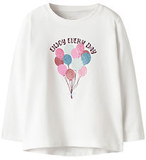 Name It Bluse - NmfVix - Bright White/Balloons Name It Bluse - NmfVix - Bright White/Balloons