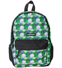Minecraft Rygsæk - 38x28x13 cm - Grøn/Sort Minecraft Rygsæk - 38x28x13 cm - Grøn/Sort