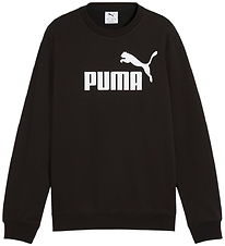 Puma Sweatshirt - ESS No. 1 Logo Crew - Sort Puma Sweatshirt - ESS No. 1 Logo Crew - Sort