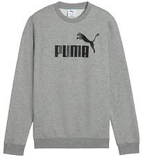 Puma Sweatshirt - ESS No. 1 Logo Crew - Grå Puma Sweatshirt - ESS No. 1 Logo Crew - Grå