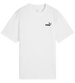 Puma T-Shirt - ESS Small No. 1 Relaxed - Hvid Puma T-Shirt - ESS Small No. 1 Relaxed - Hvid