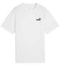 Puma T-Shirt - ESS Small No. 1 Relaxed - Hvid Puma T-Shirt - ESS Small No. 1 Relaxed - Hvid