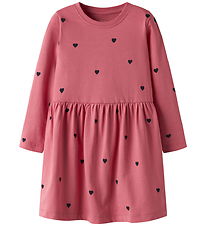 Name it Kjole l/æ - NmfVivia - Rapture Rose/W. Dark Sapphire Hea Name it Kjole l/æ - NmfVivia - Rapture Rose/W. Dark Sapphire Hea