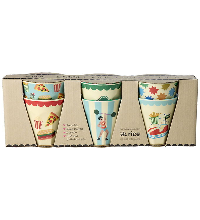 Rice Kopper - Melamin - 6 stk. - 160 ml - Mint Fun Fair