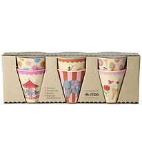 Rice Kopper - Melamin - 6 stk. - 160 ml - Pink Fun Fair Rice Kopper - Melamin - 6 stk. - 160 ml - Pink Fun Fair
