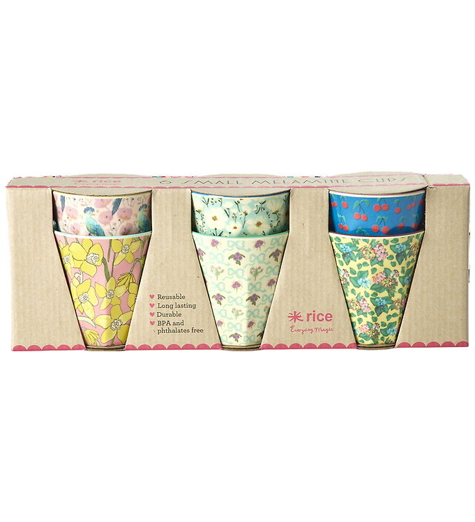 Rice - Melamine Cups With Show Your True Colors Prints - Small - 160 Ml