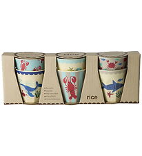 Rice Kopper - Melamin - 6 stk. - 160 ml - Blue Ocean Rice Kopper - Melamin - 6 stk. - 160 ml - Blue Ocean