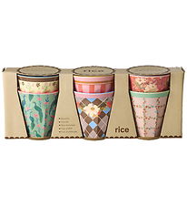 Rice Kopper - Melamin - 6 stk. - 250 ml - All You Need Is Love Rice Kopper - Melamin - 6 stk. - 250 ml - All You Need Is Love