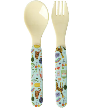 Rice Spisesæt - Melamin - 4 stk. - Mint Fun Fair Rice Spisesæt - Melamin - 4 stk. - Mint Fun Fair