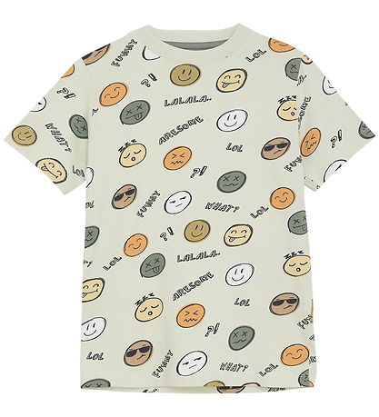 Minymo T-shirt - Tender Greens w. Print