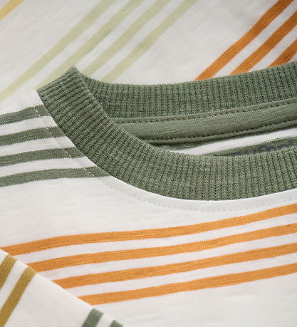 Minymo T-shirt - Sea Spray w. Stripes