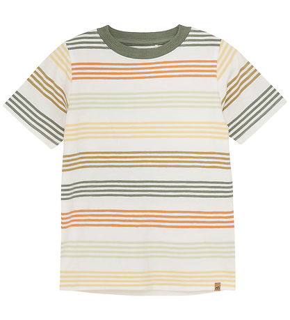 Minymo T-shirt - Sea Spray w. Stripes