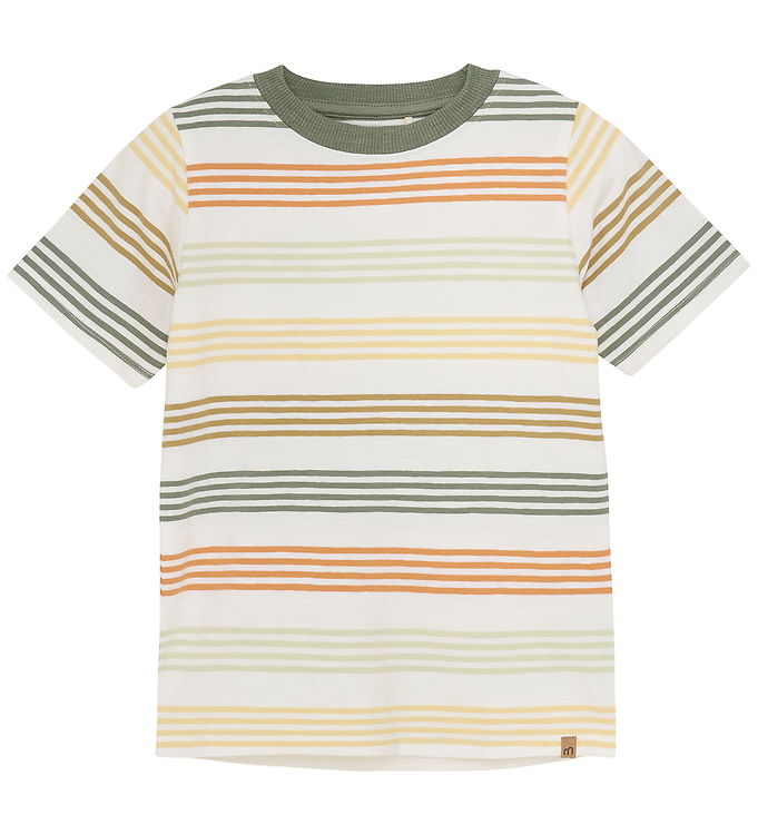 Minymo T-Shirt - Sea Spray m. Striber