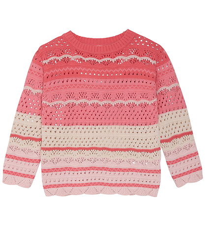 Minymo Bluse - Rosen Quartz m. Hulmønster