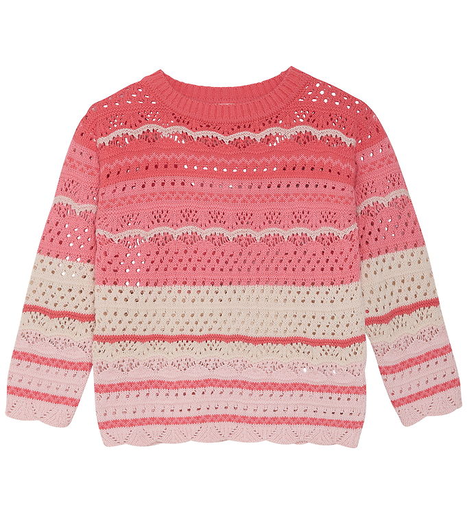 Minymo Bluse m. Hulmønster - Rosen Quartz
