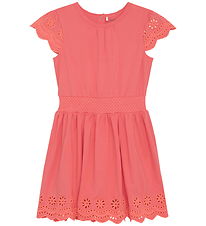 Minymo Kjole - Calypso Coral m. Broderi Anglaise  Minymo Kjole - Calypso Coral m. Broderi Anglaise