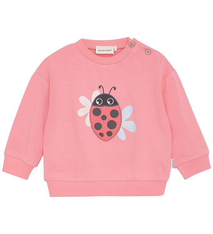Minymo Sweatshirt - Viskose/Bomuld - Strawberry Pink