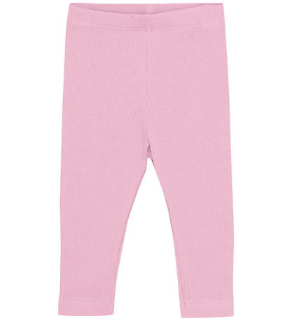 Minymo Leggingsit - Joustinneule - Light Rose