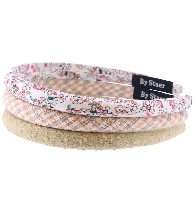 By Stær Hårbøjler - 3-pak - Augusta - Beige/Hvid