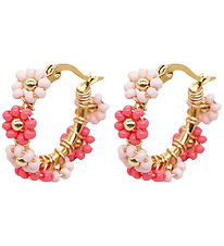 By Stær Øreringe - Marrit - Forgyldt/Rosa By Stær Øreringe - Marrit - Forgyldt/Rosa