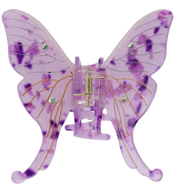 By Stær Hårklemme - Sommerfugl - Lilla