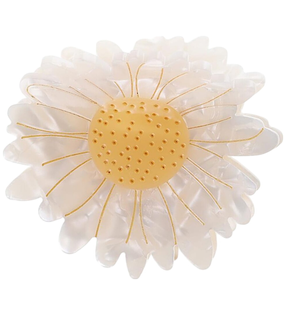 Pince cheveux By Str - Marguerite - Blanc CassJaune - By Str - UneTaille - Accessoire de Coiffure 15 €