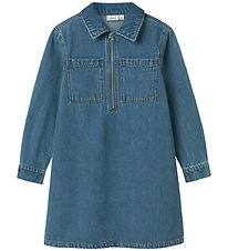 Name It Kjole - Denim - NkfAstrid - Medium Blue Denim Name It Kjole - Denim - NkfAstrid - Medium Blue Denim