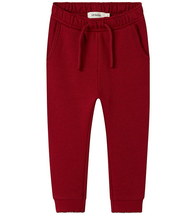 Lil' Atelier Bukser Red Dahlia Med Bindesnor - Str. 2y 92cm