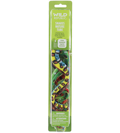 Wild Republic Figurer - Nature Tube - 8 stk. - Slanger