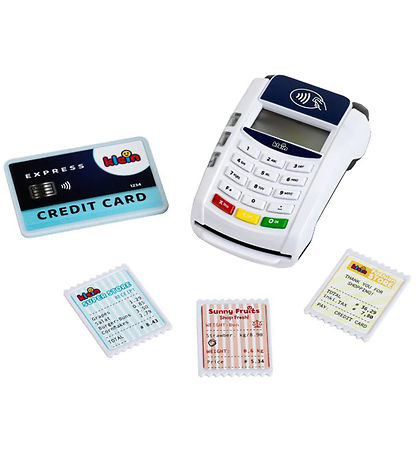 Klein Købmands Betalingsterminal - Lys og Lyd - Hvid/Blå