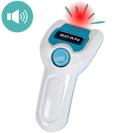 Klein Kasseapparat m. Lyd og Lys - Hvid