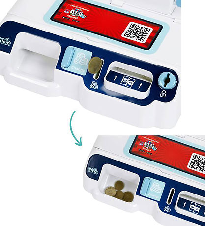 Klein Kasseapparat m. Lyd og Lys - Hvid