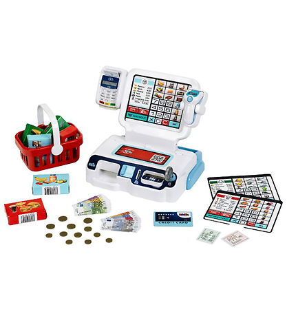 Klein Kasseapparat m. Lyd og Lys - Hvid