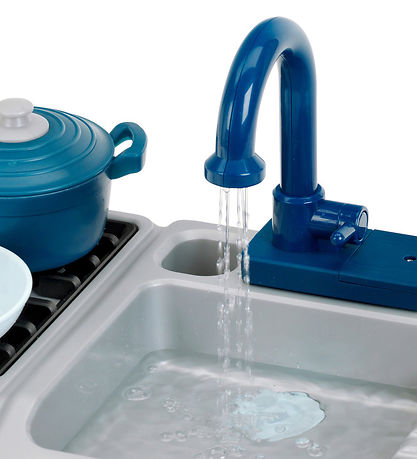 Klein Minikøkken - M/Vask - 42x26x26 cm - Blå/Guld Klein Minikøkken - M/Vask - 42x26x26 cm - Blå/Guld