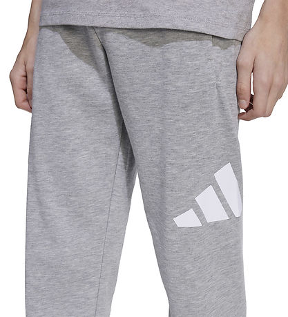 adidas Performance Sweatpants - J BL FT PT - Mgreyh/Hvid
