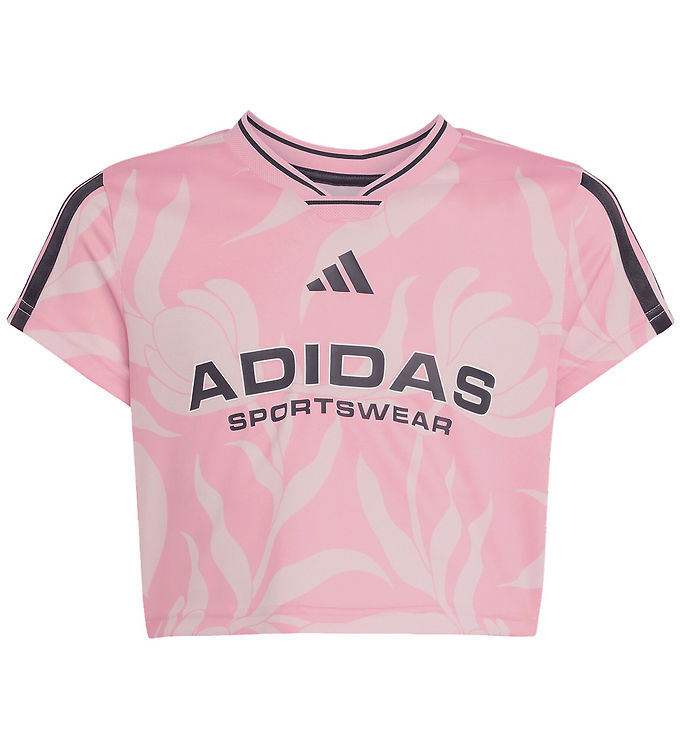 adidas Performance T-shirt - Cropped - JG HOT CR - Trupnk/Sort