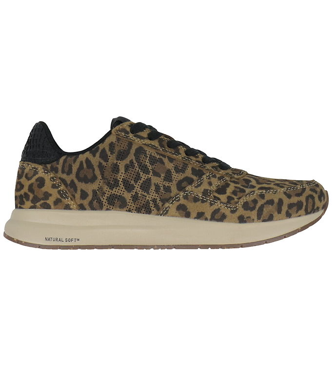 Woden sko - Nicoline Leo - Leopard