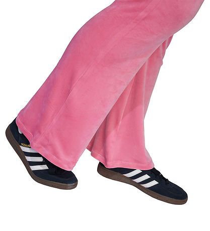 adidas Originals Velourbukser - Pnkfus/White m. Logo