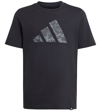 adidas Performance Stuttermabolur - Camouflage - Svart M. Lógó