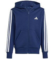 adidas Performance Cardigan - Dkblue/White m. Logo adidas Performance Cardigan - Dkblue/White m. Logo