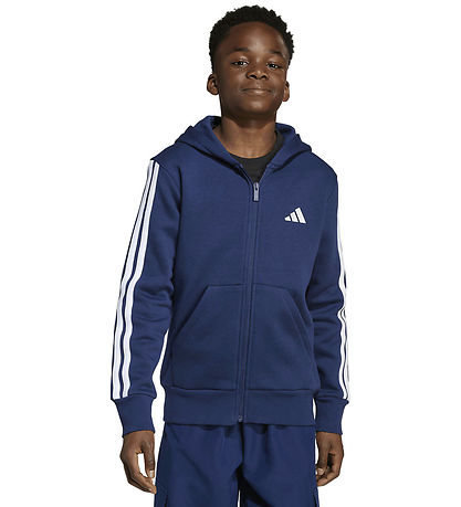 adidas Performance Cardigan - Dkblue/White m. Logo