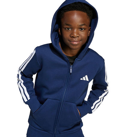 adidas Performance Cardigan - Dkblue/White m. Logo